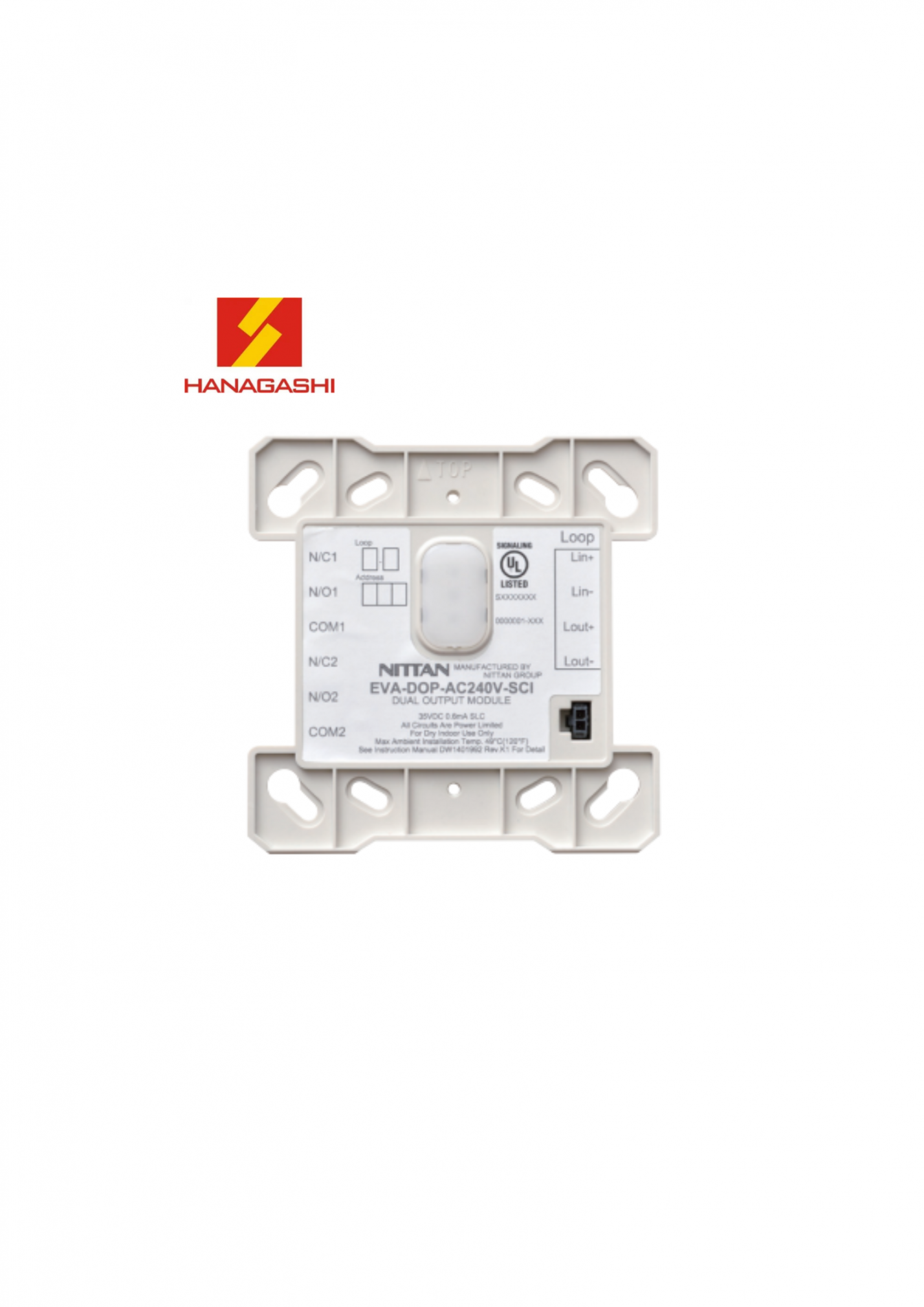 EVA-DOP-AC240V-SCI Module relay hai ngõ ra Nittan